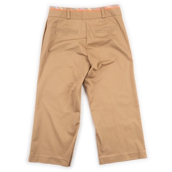 EXPRESS Design Studio Correspondent tan khaki crop pants size 0 - Picture 3 of 9